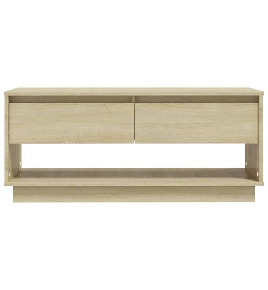 Meuble TV chêne sonoma 102x41x44 cm bois d'ingénierie
