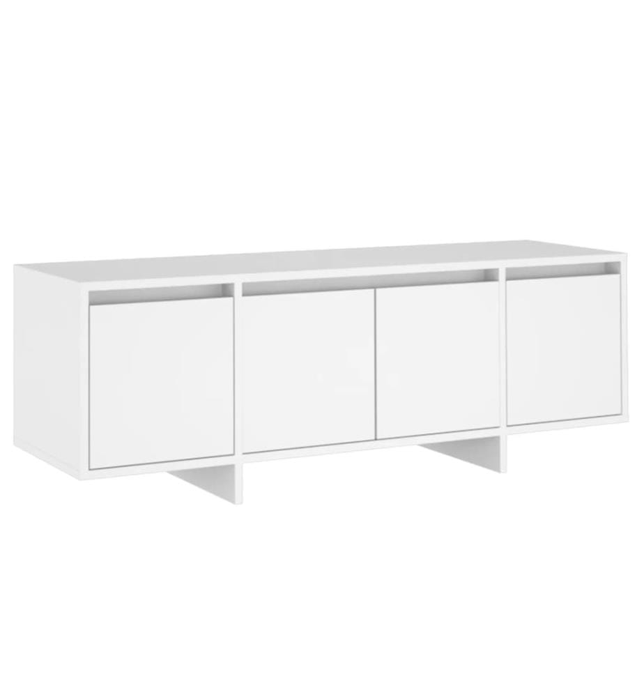 Meuble TV Blanc 120x30x40,5 cm Bois d'ingénierie