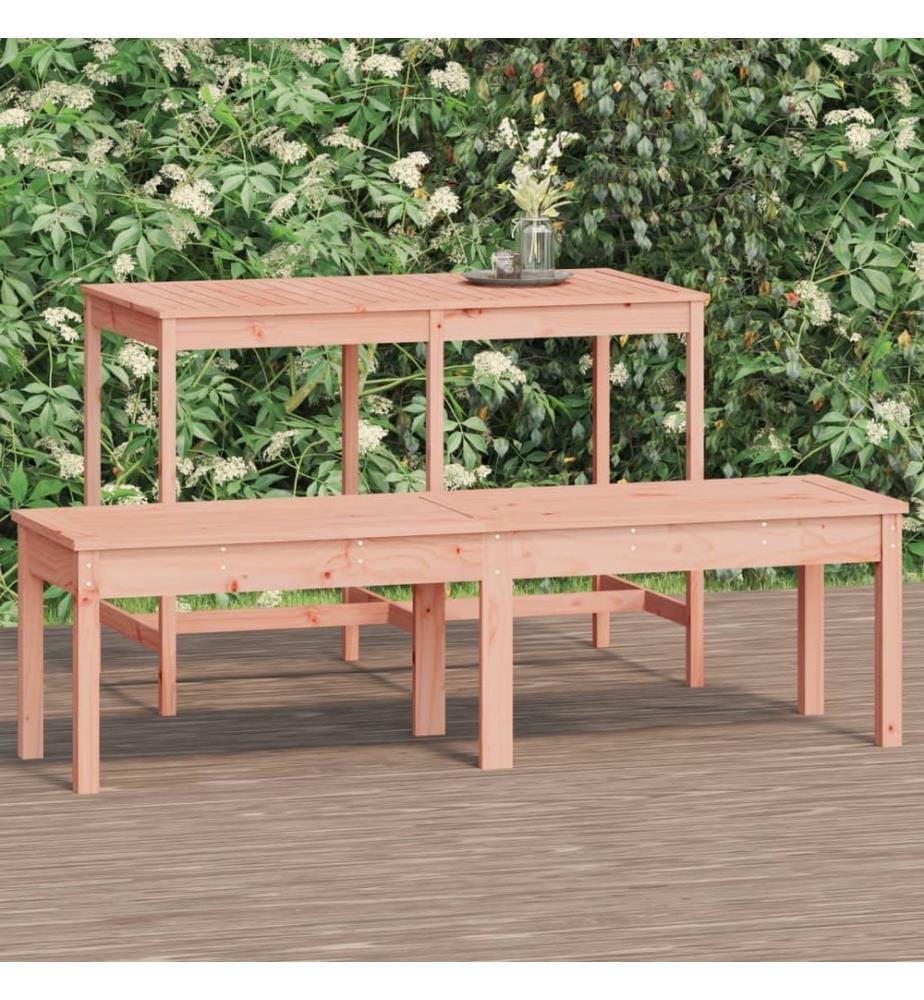 Gartenbank 2-Sitzer 159,5x44x45 cm Massivholz Douglasie