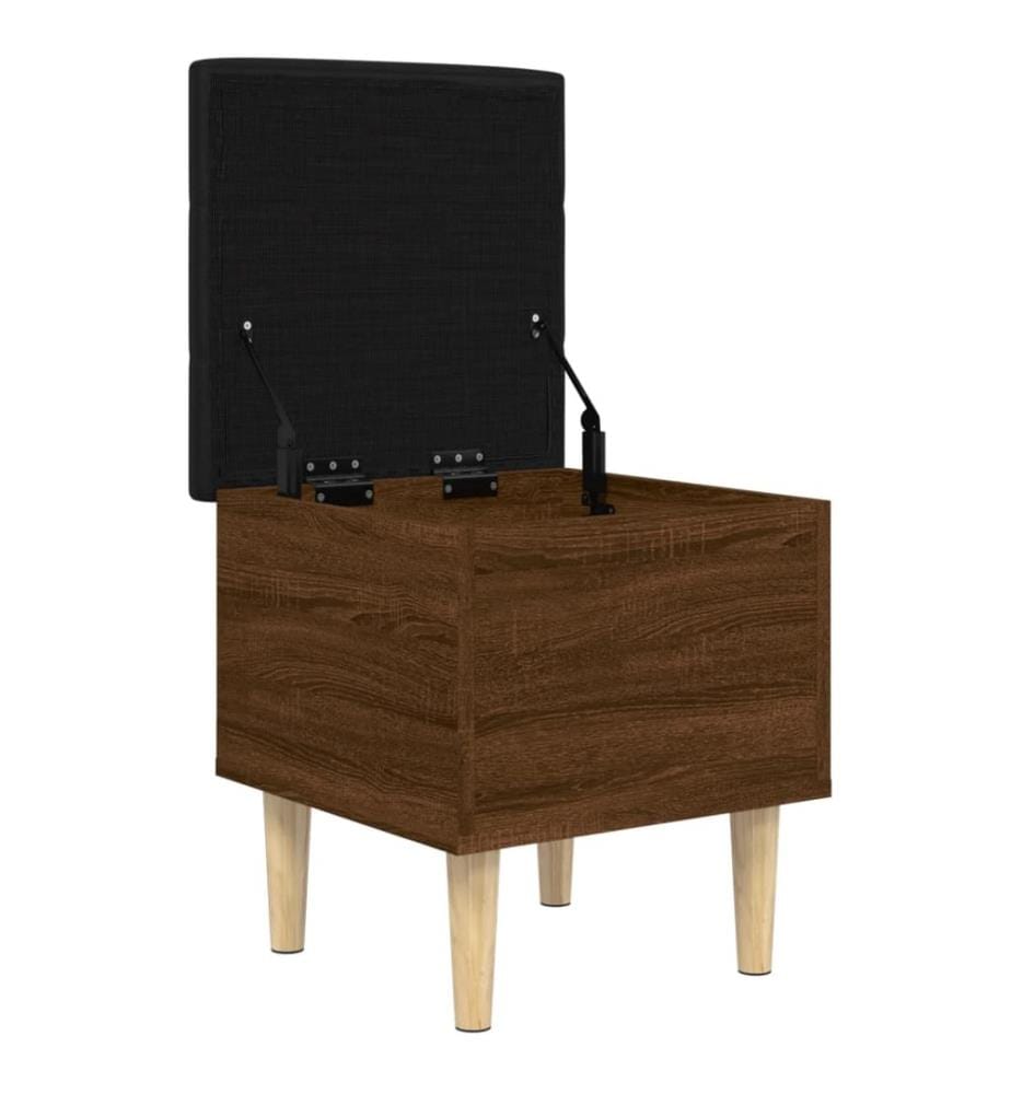 Sitzbank mit Stauraum Braun Eichen-Optik 42x42x46 cm