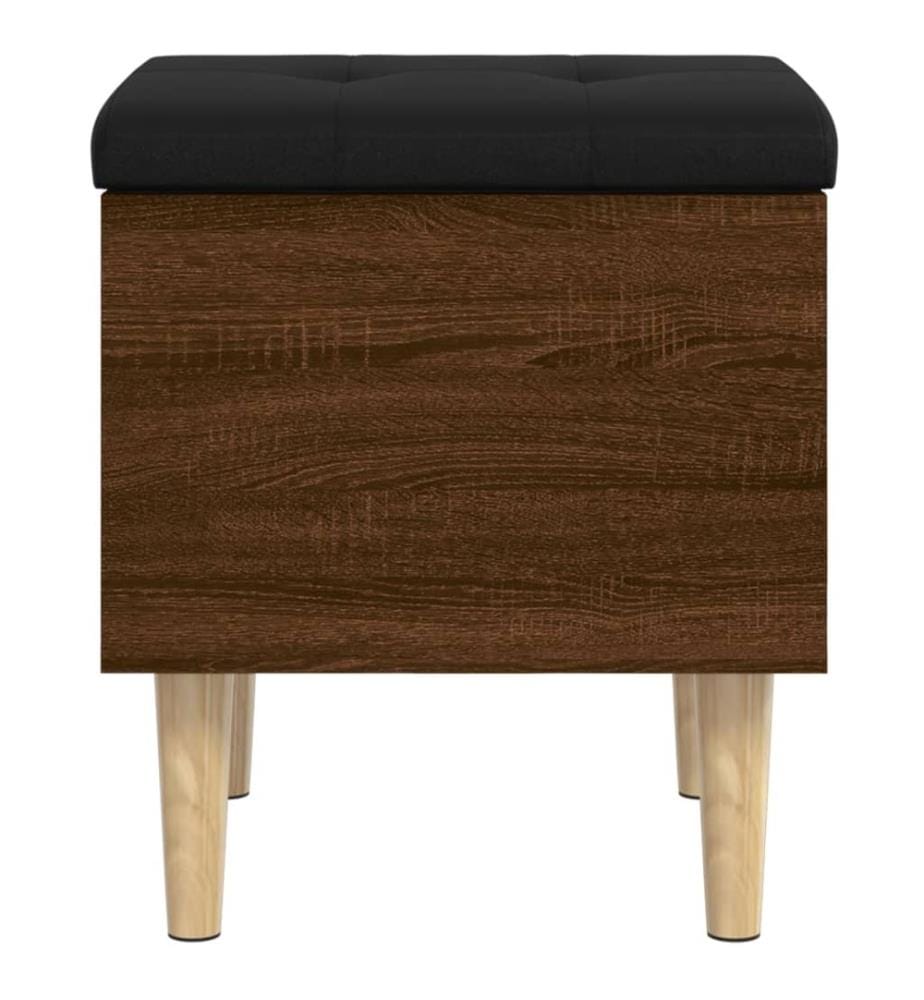 Sitzbank mit Stauraum Braun Eichen-Optik 42x42x46 cm