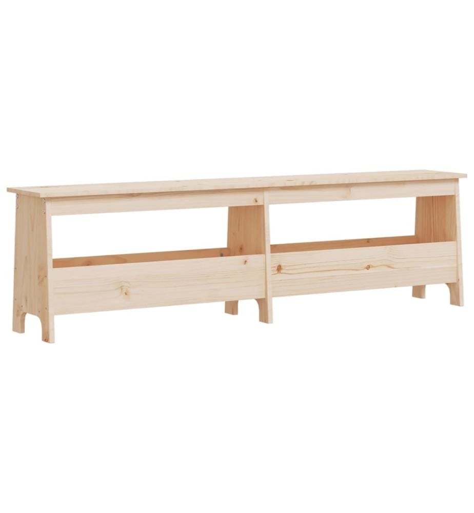 Banc d'entrée 160x28x45 cm Bois massif Pin