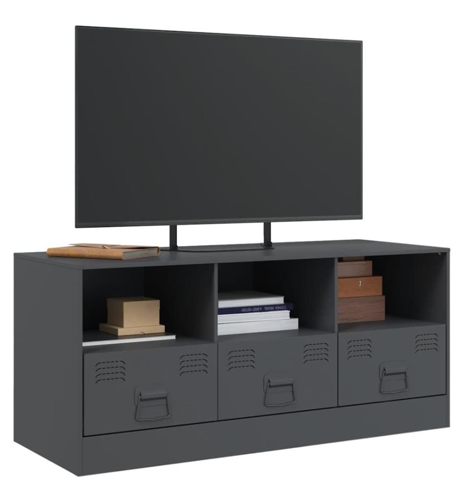 TV-Schrank Anthrazit 99x39x44 cm Stahl