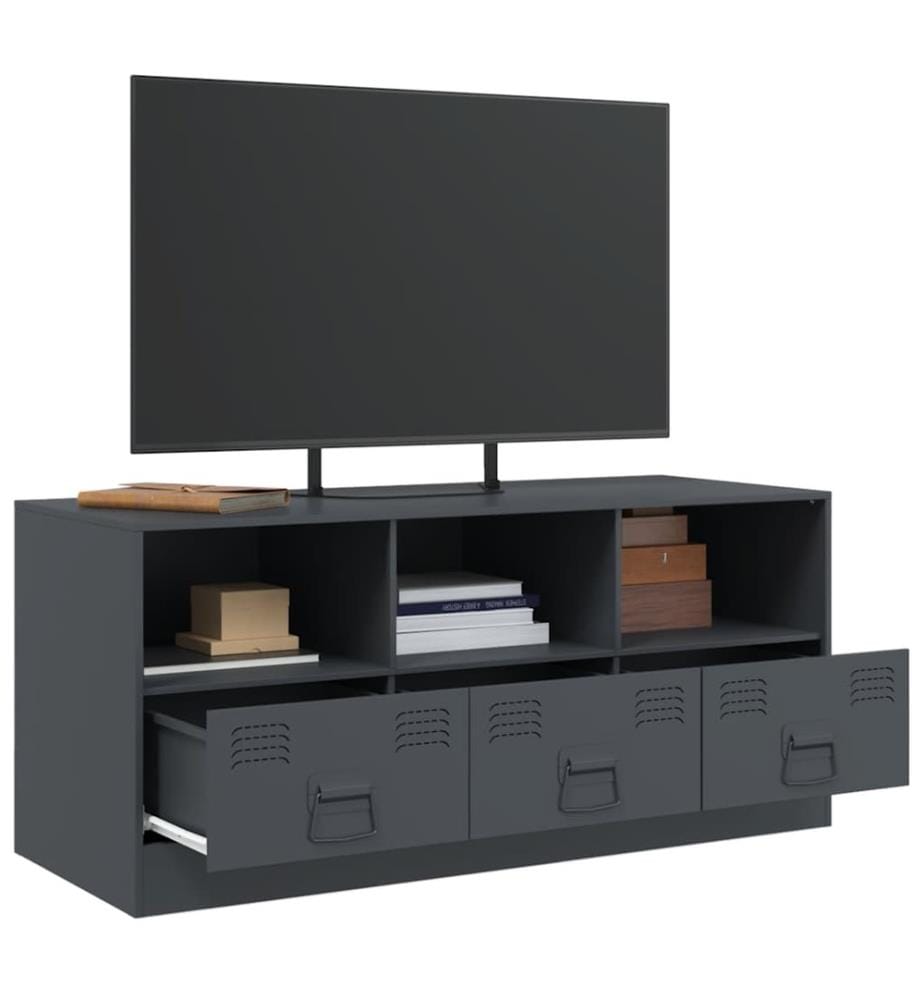 TV-Schrank Anthrazit 99x39x44 cm Stahl