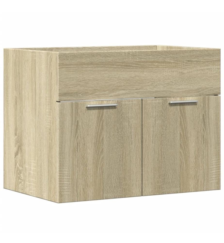 Armoire d'évier Chêne sonoma 60x38,5x46 cm Aggloméré