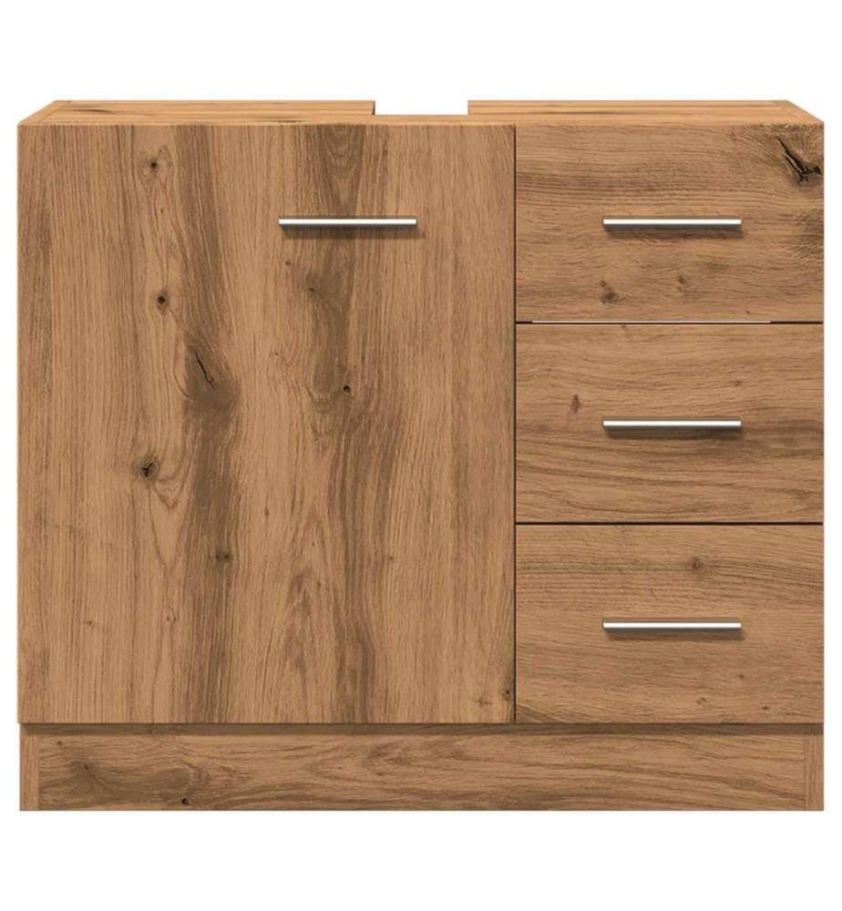 Waschbeckenschrank Artisan-Eiche 63x30x54 cm Holzwerkstoff