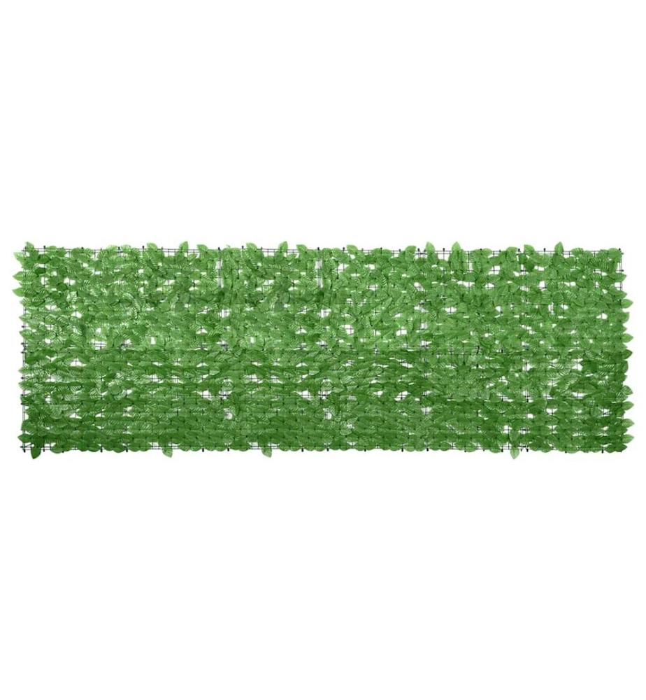 Balkon-Sichtschutz mit Grünen Blättern 300x100 cm