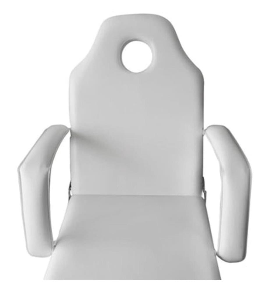 Fauteuil de massage pour traitement facial Simili-cuir Blanc