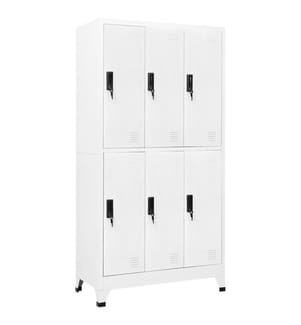 Armoire à casiers Blanc 90x45x180 cm Acier