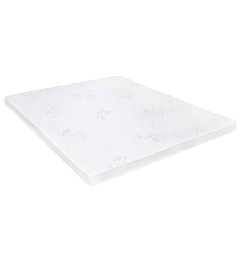 Sur-matelas 180 x 200 cm Mousse de gel 7 cm