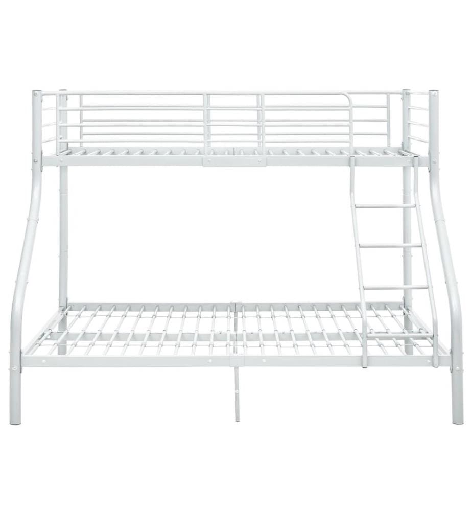 Cadre de lit superposé sans matelas Blanc 140x200 cm/90x200 cm