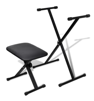 Ensemble de tabouret et support réglable de piano