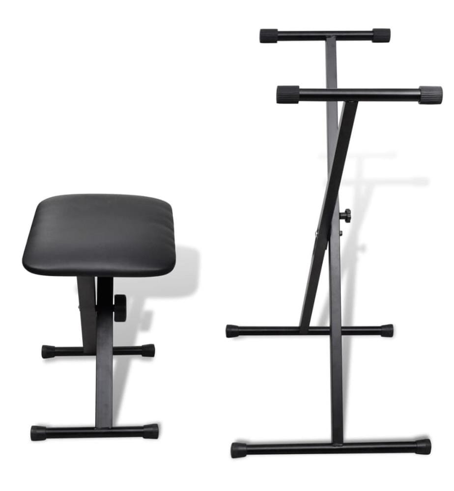 Ensemble de tabouret et support réglable de piano