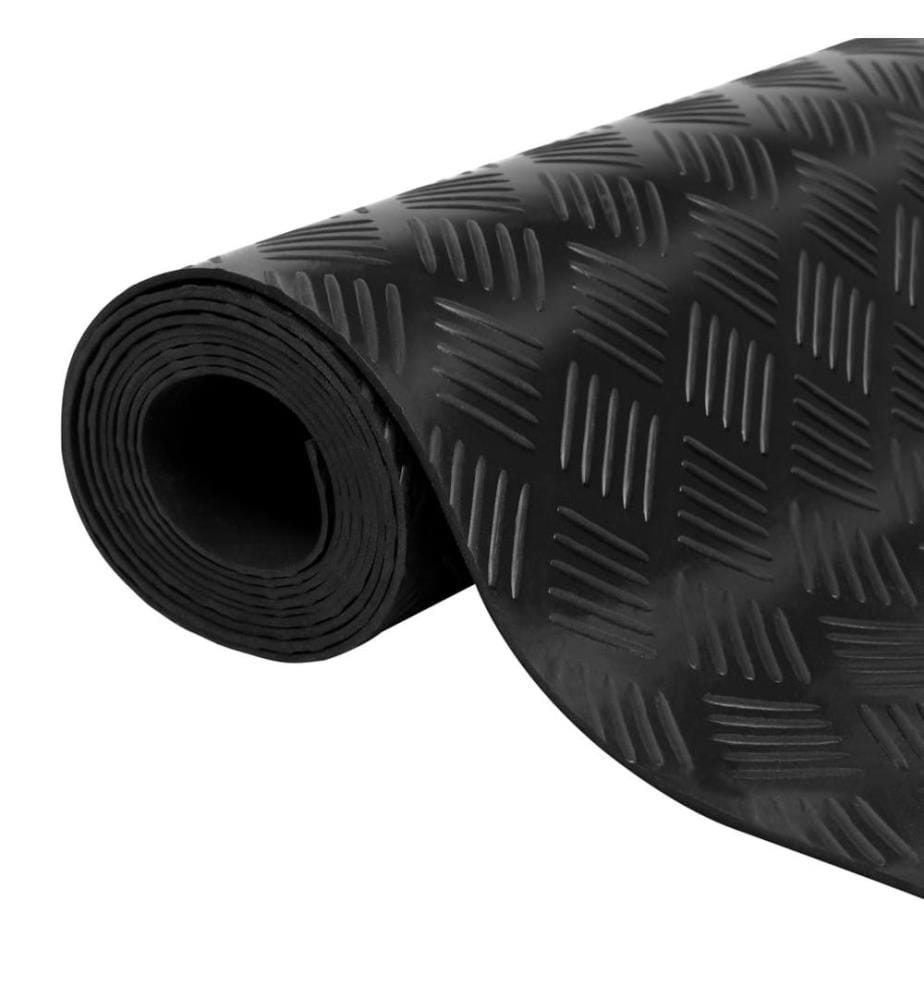 Bodenmatte Rutschfest Gummi 1,5x4 m 3 mm Karo