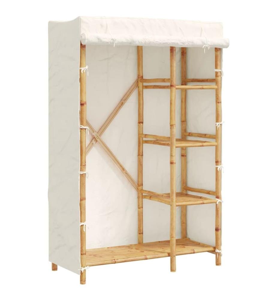 Garde-robe 110x45x170 cm bambou