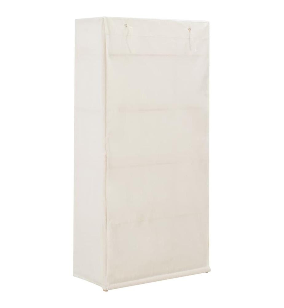 Kleiderschrank Weiss 79 x 40 x 170 cm Stoff