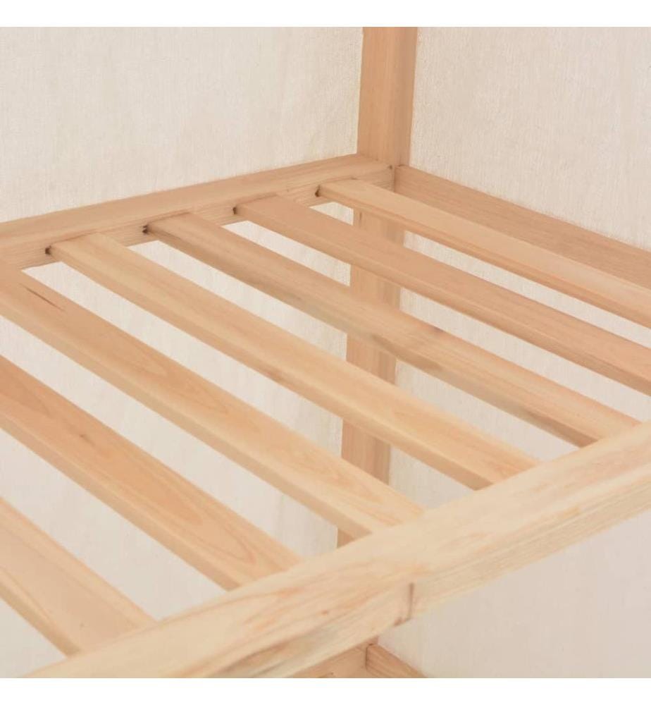 Kleiderschrank Weiss 79 x 40 x 170 cm Stoff