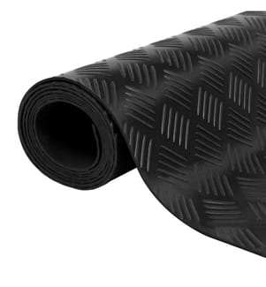 Gummimatte Anti-Rutsch 5 x 1 m Riffelblech-Design