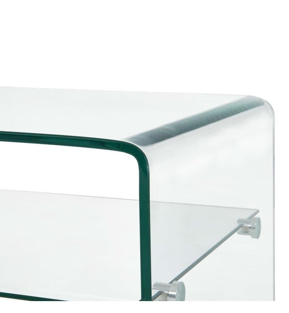 Couchtisch Transparent 98×45×31 cm Hartglas