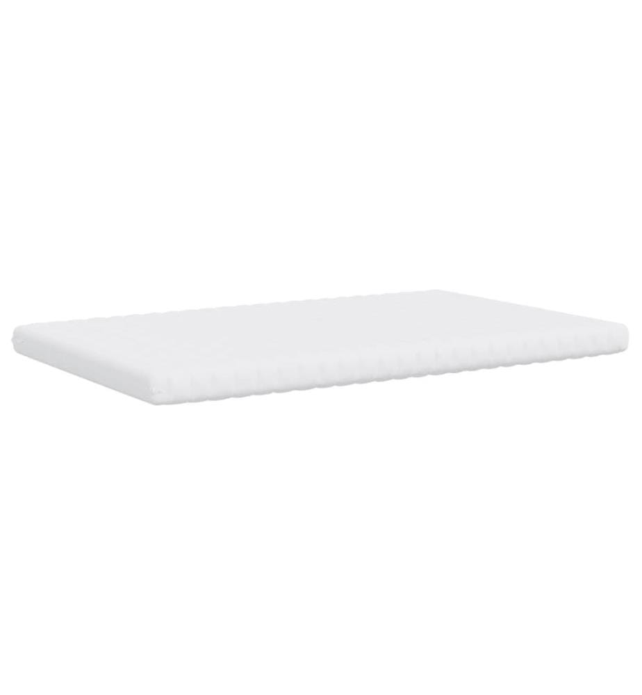 Matelas en mousse blanc 120x200 cm 7 zones dureté 20 ILD