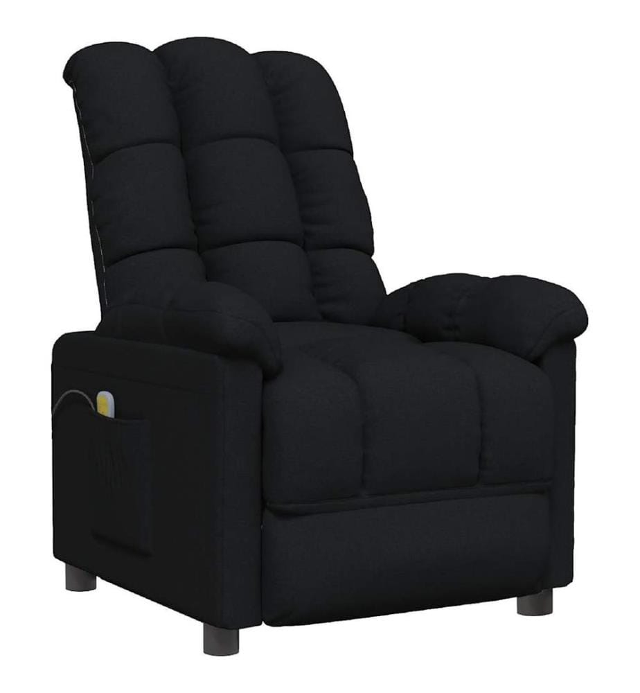 Massagesessel Schwarz Stoff