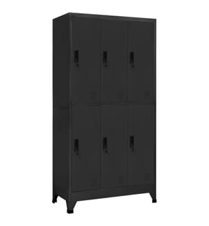 Armoire à casiers Anthracite 90x45x180 cm Acier