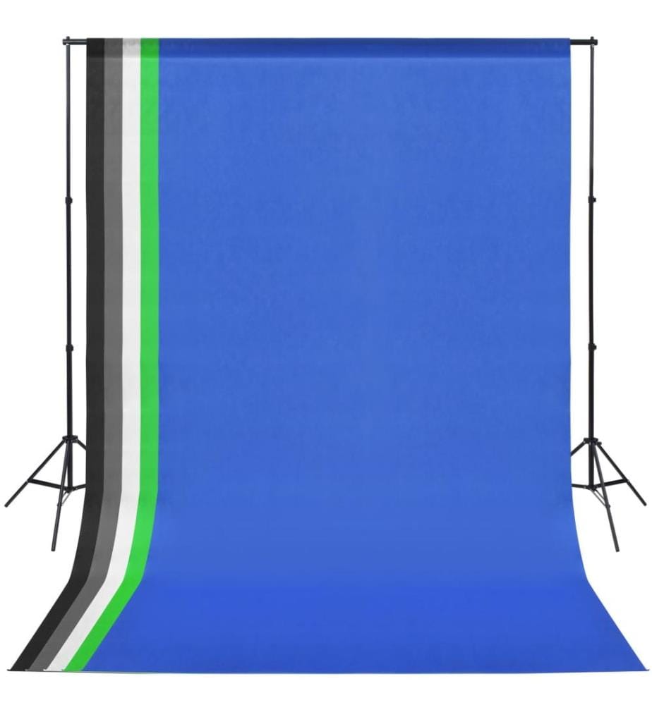 Fotostudio-Set mit 5 farbigen Hintergründen und einstellbarer Aufhängung