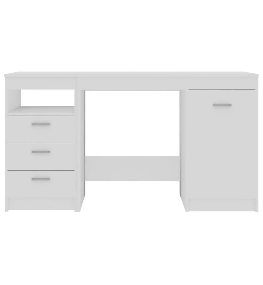 Bureau Blanc 140x50x76 cm Bois d'ingénierie
