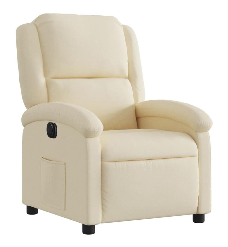 Relaxsessel Elektrisch Creme Stoff
