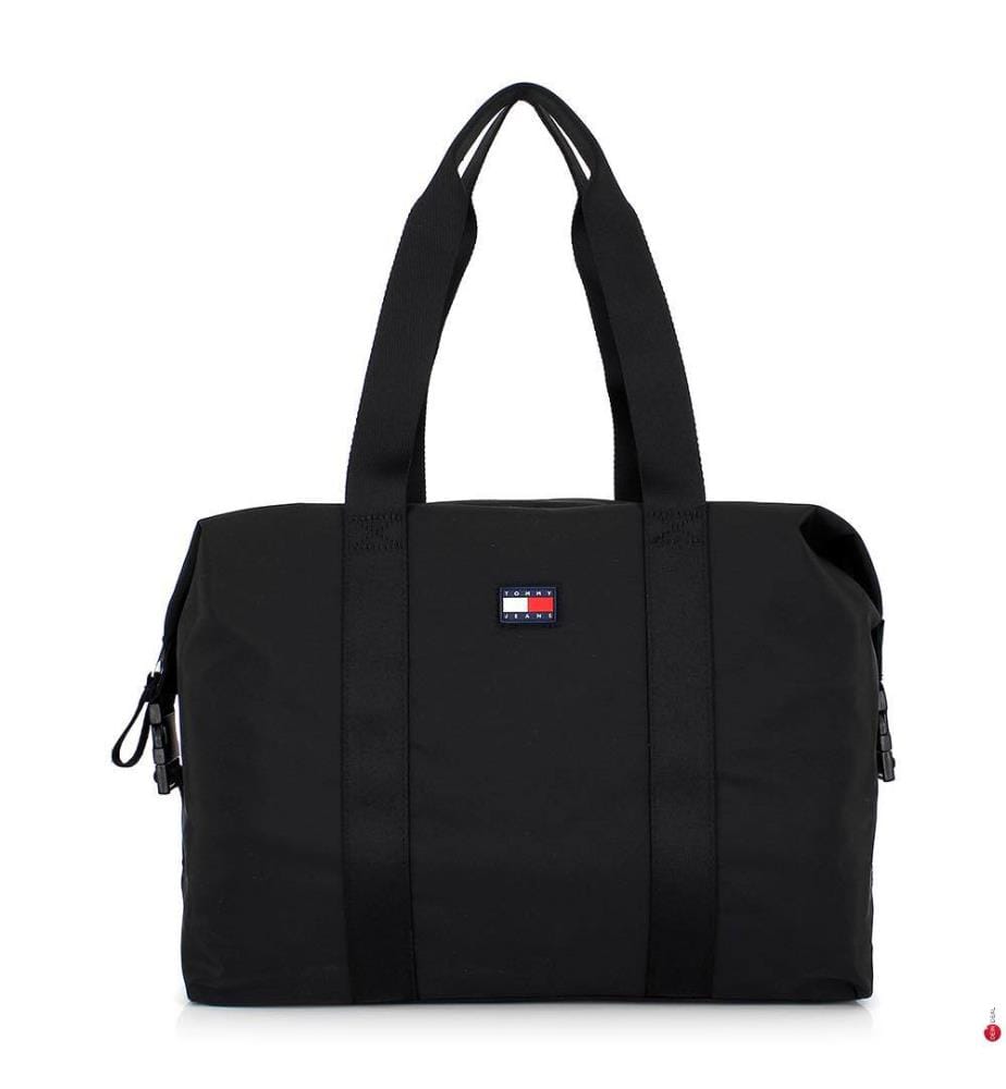 Borsa sportiva con logo - Nero