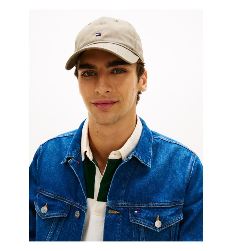 Cappello Hilfiger con bandiera ricamata - Marrone