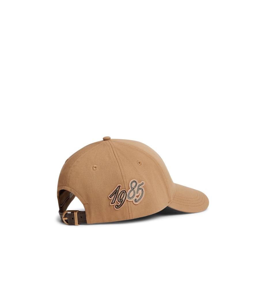 Baseballkappe mit Logo-Aufnäher, sechsteilig – Braun