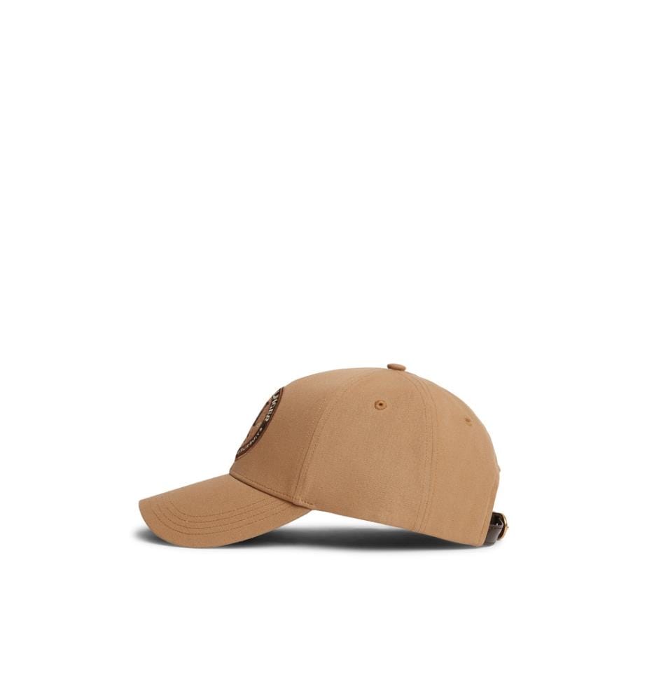 Baseballkappe mit Logo-Aufnäher, sechsteilig – Braun