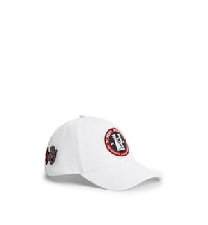 Baseballkappe Logo-Patch Sechs-Paneel-Kappe – Flammenrot