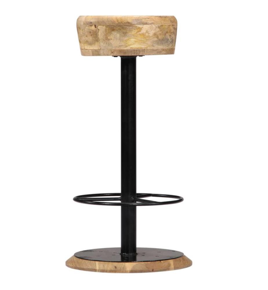 Barstühle 2 Stk. Massivholz Mango