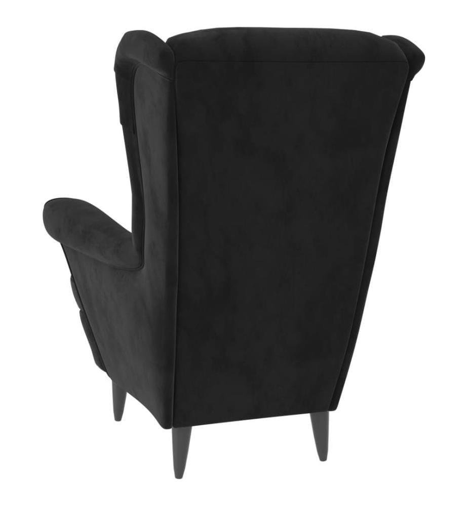 Sessel Schwarz Samt