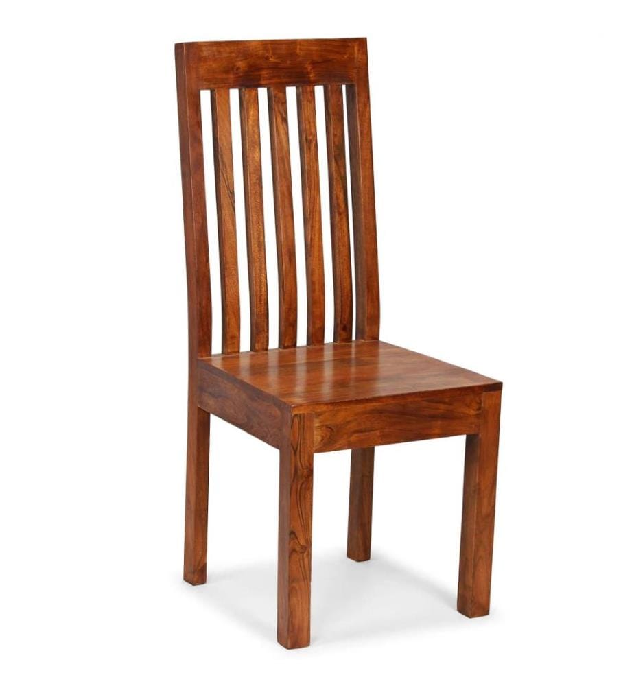 Chaises à manger lot de 4 bois massif moderne