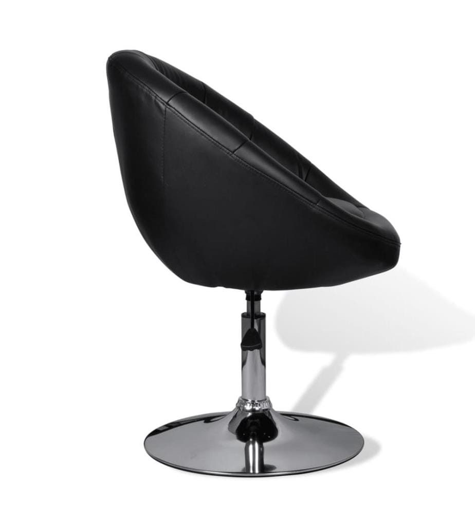 Cocktailsessel Schwarz Kunstleder