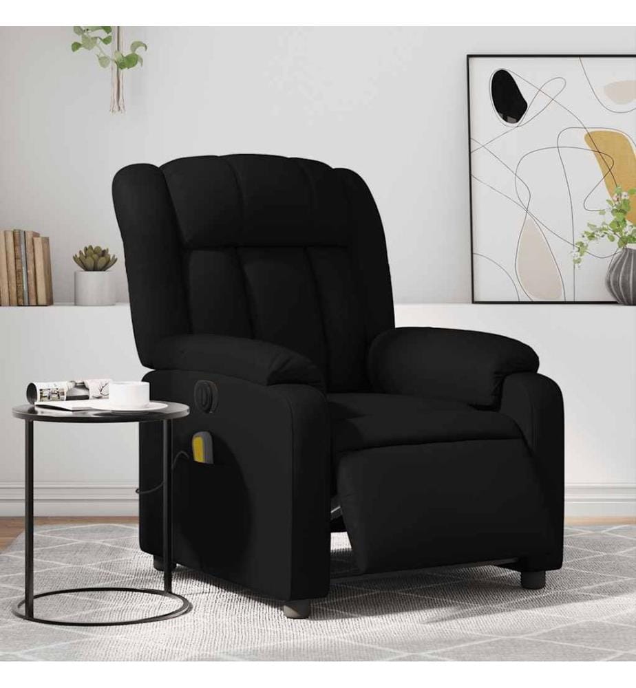 Massagesessel Elektrisch Schwarz Kunstleder