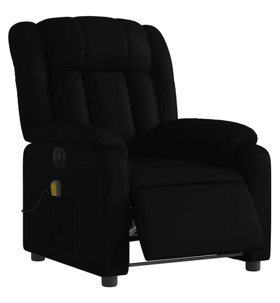 Massagesessel Elektrisch Schwarz Kunstleder
