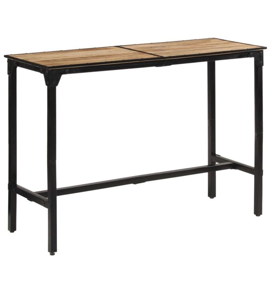 Bartisch 150x55x107 cm Raues Massivholz Mango