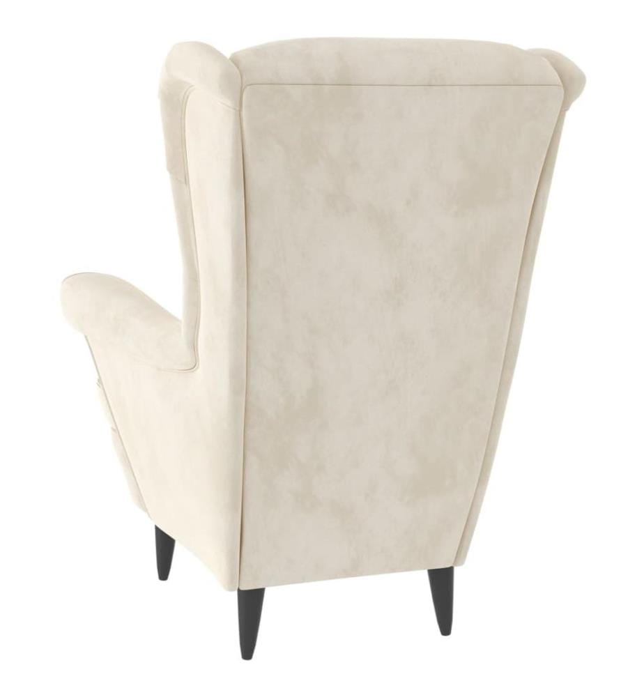 Sessel Cremeweiss Samt