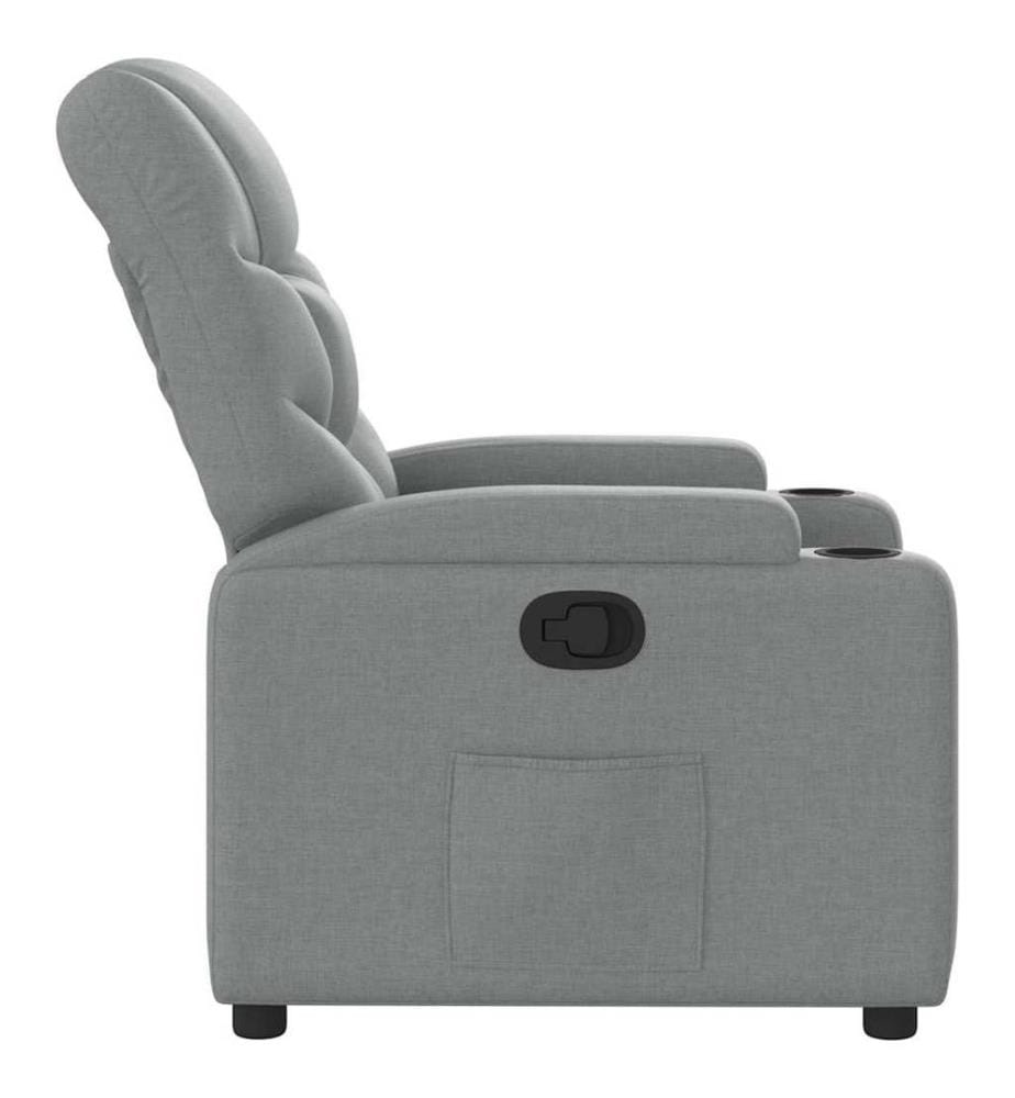 Relaxsessel Hellgrau Stoff