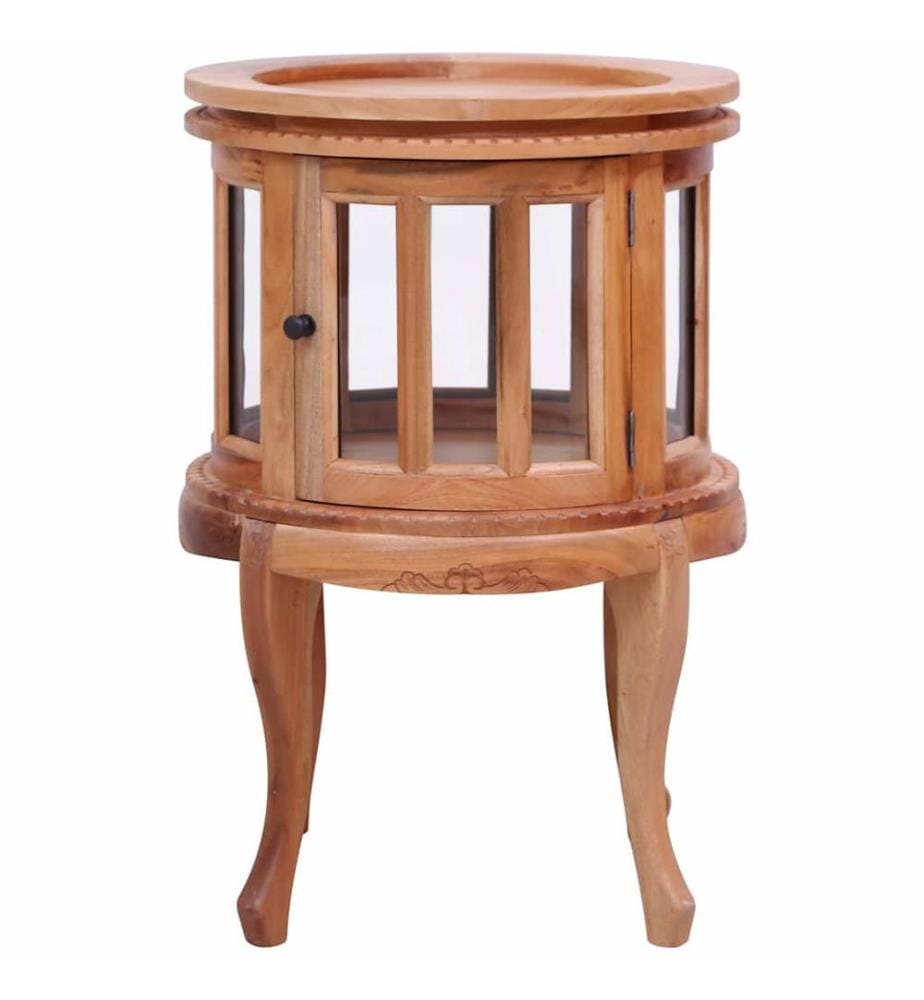 Armoire de vitrine Naturel 50x50x76 cm Bois d'acajou massif