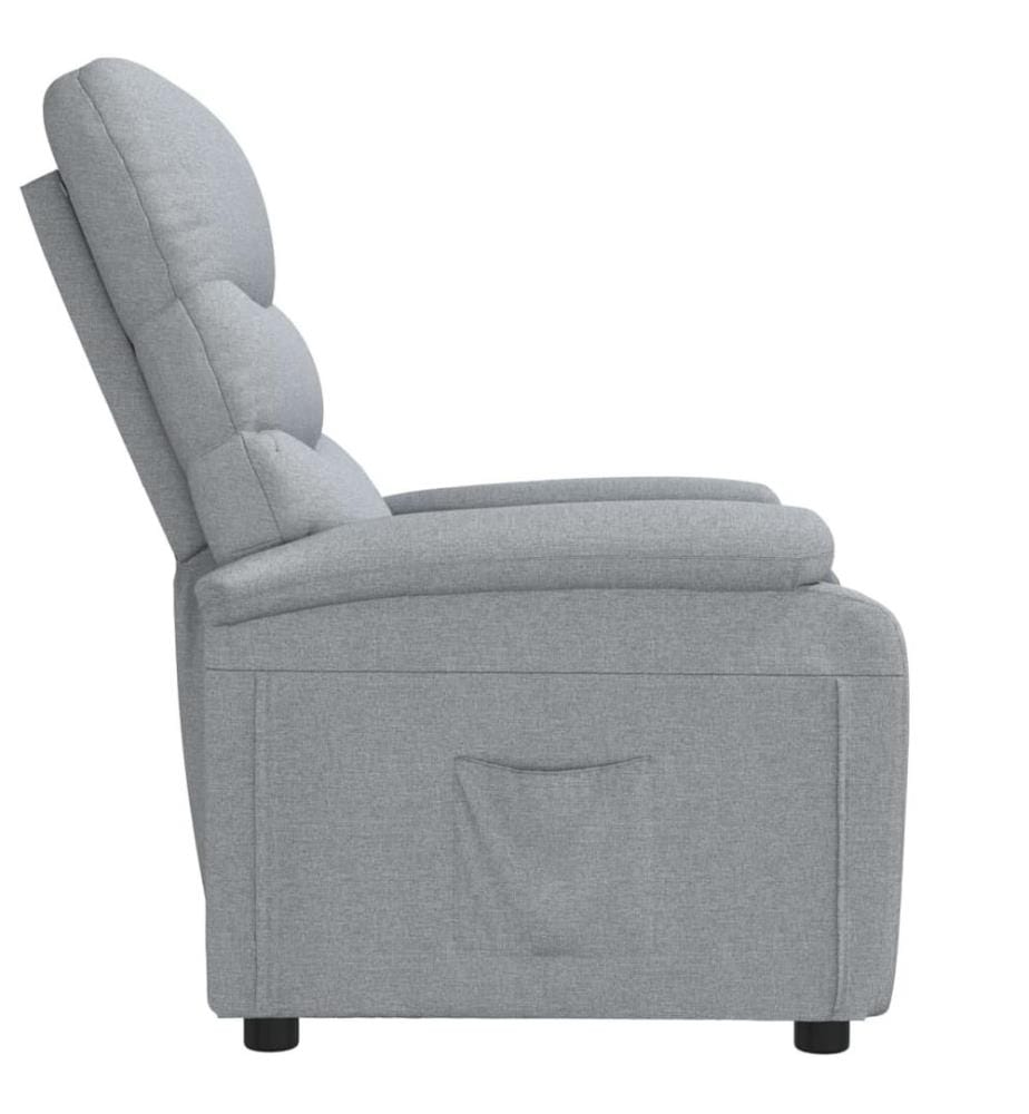 Relaxsessel Hellgrau Stoff
