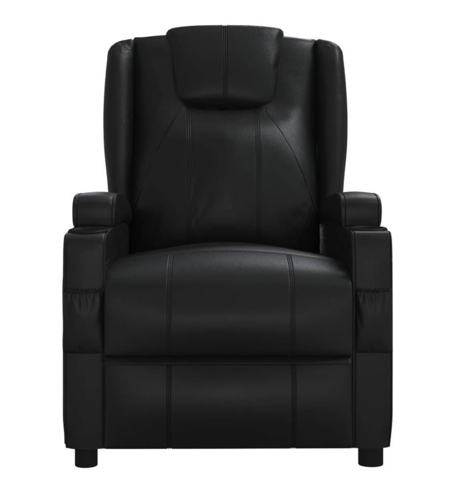 Relaxsessel Schwarz Kunstleder