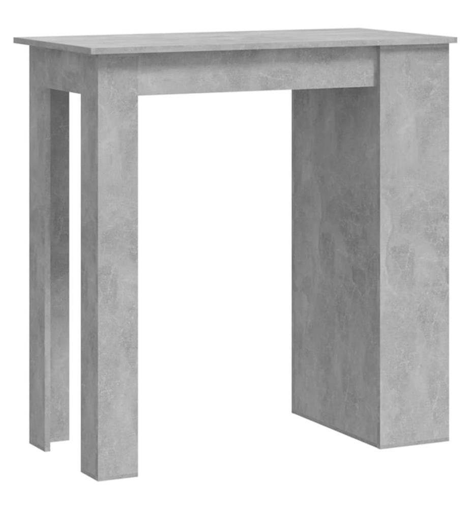Bartisch mit Regal Betongrau 102x50x103,5 cm