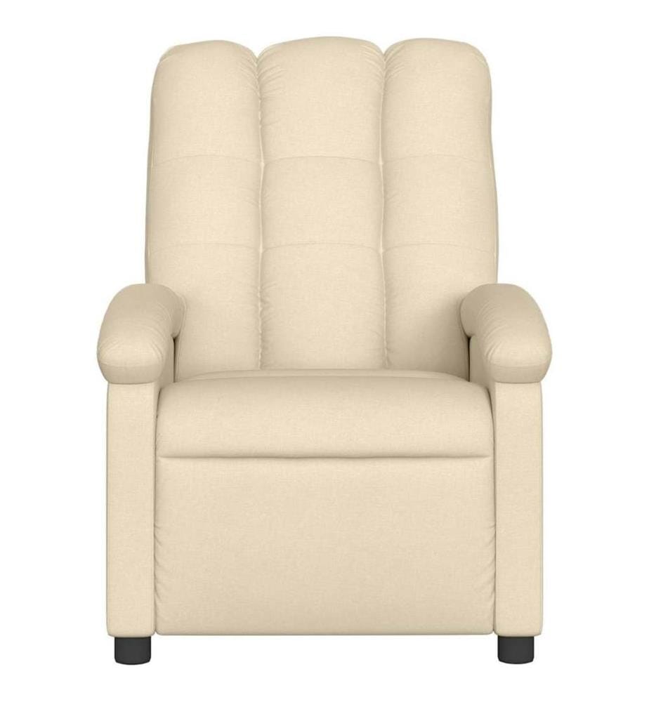 Massagesessel Creme Stoff