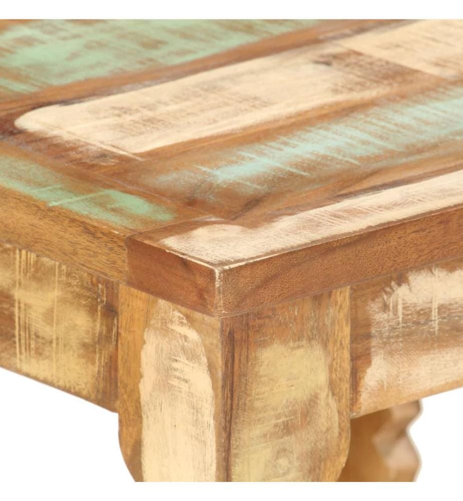 Couchtisch 40×40×40 cm Recyceltes Massivholz