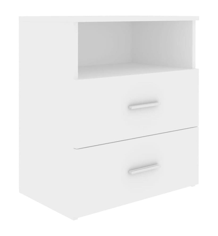 Tables de chevet 2 pcs Blanc 50x32x60 cm